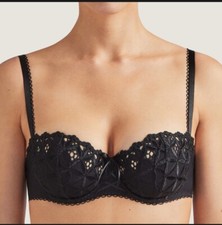 soutien-gorge noir corbeille sexy AUBADE Bahia taille Fr 90A/eur 75/us 34A