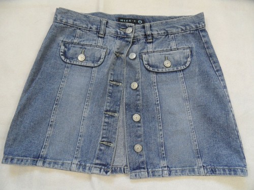 Jupe jean boutonnée cool - jupe,