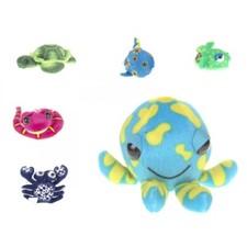 Petite Peluche Animaux Marins Pieuvre Poulpe Tortue Poisson Crabe Cadeau Jouet