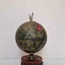 Vintage - Seau à glaçons "Mappemonde" - Golden crown - H. 27 cm - années 60's