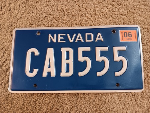 Nevada license plate blue - nevada,