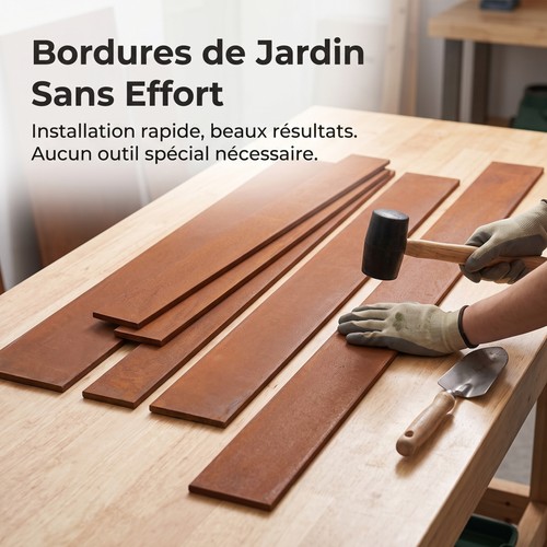 Bordure jardin acier - bordure, de