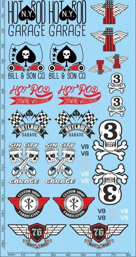 Décalcomanie hot rod - décalcomanie,