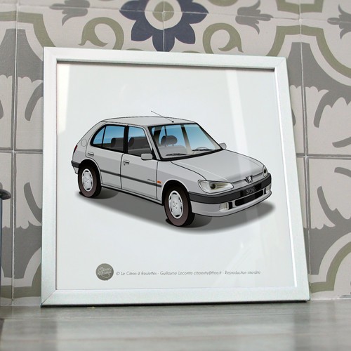 Poster peugeot 306 - poster, equinoxe