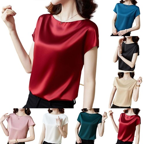 Chemisier simple satin - , massif