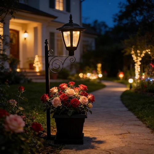 Lampadaire solaire - lampadaire,