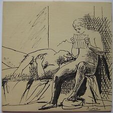 PICASSO PABLO POCHETTE DISQUE VINYLE 1959 SIGNÉ SIGNED VINYL RECORD BOX RARE