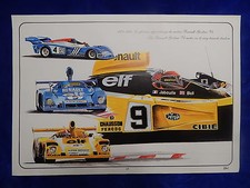 PLANCHE ILLUSTREE / Illustration board - RENAULT - 1973-78 MOTEUR GORDINI V6