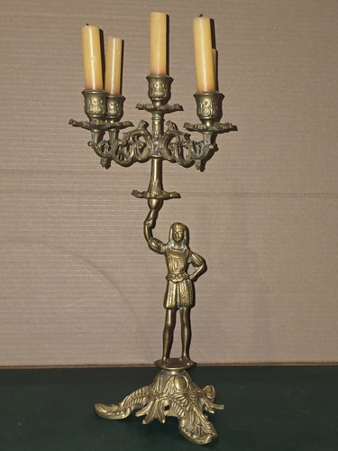 Grand candélabre bronze à - en,