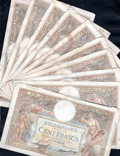 Lot de 10 billets anciens –