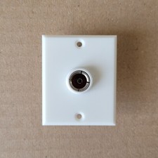 1 Prise TV  - fiche coaxiale femellle Ø 9,52mm - Blanc - LEGRAND MISTRAL