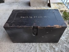 Caisse allemande cam Zweitarnung Kartusche 21 cm Mörser 18 Vosges Munitionskiste