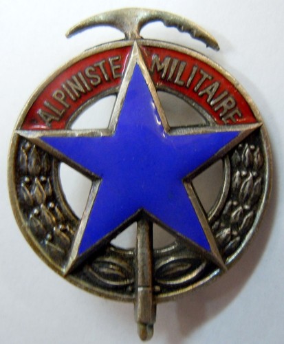 Brevet émail alpiniste - émail,