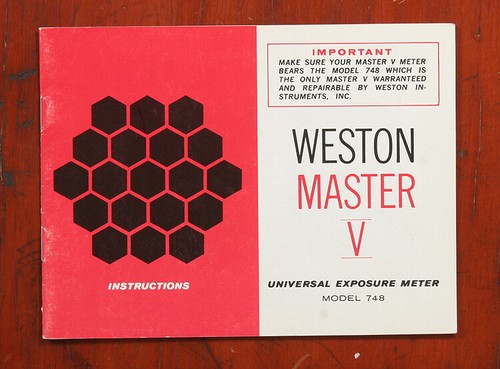 Weston master exposure meter - master,