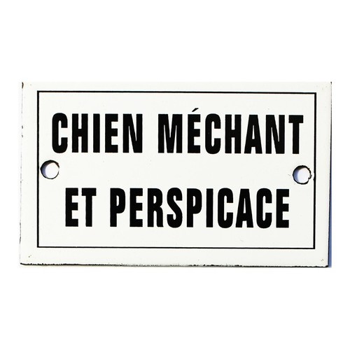 Plaque humoristique