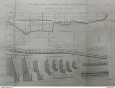 ANNALES PONTS et CHAUSSEES (DEP 34) - Les grands murs de souténement - 1887
