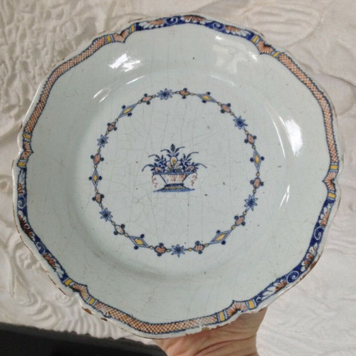 Belle assiette faience nord - faience,