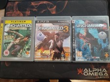 Lot 3 Jeux Uncharted : Uncharted 1, 2 et 3 - Complet - Sony PS3 Playstation 3