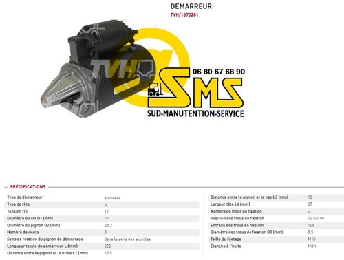 Demarreur 12v clark - demarreur,