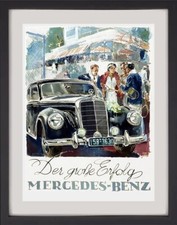 Poster retro "Mercedes 300 Adenauer" (REPRODUCTION)