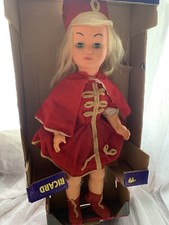 très grande Poupée de Foire Ancienne majorette chapeau Italy 65 Cm Rouge