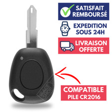 Coque 1 bouton Clé voiture