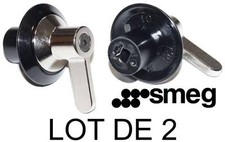 LOT DE 2 SMEG 694975086 Bouton Manette Commande Cuisiniere Inox S852X 3C85XT