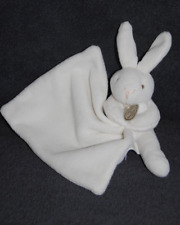 ?DOUDOU ET COMPAGNIE DC303 Lapin Mouchoir Plat Double Blanc Boite En Fleur