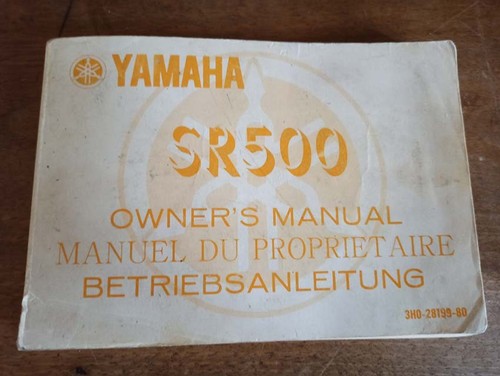 Yamaha 500 manuel - sr,