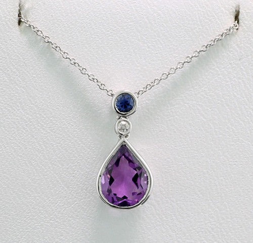Collier pendentif améthyste - pendentif,