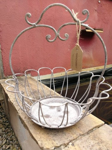 Panier plantes shabby chic - panier,