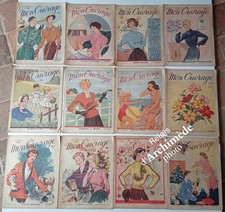 lot 12 revues Mon ouvrage 1951 broderie mode femme tricot MONTSOURIS Paris XIVe