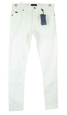 SCOTCH & SODA Jeans Pike W30 L32 Blanc Coton Skinny Fit Homme Stretch Denim