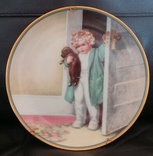 ASSIETTE BY BESSIE PEASE GUTMANN EN PORCELAINE AVEC CERTIFICAT