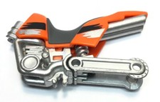 Cadre Moto Cross Gris & Selle Orange Grise Playmobil 