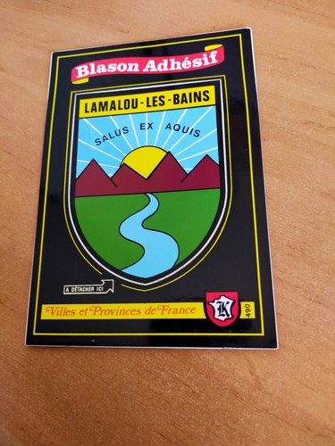 Carte postale blason adhésif - carte,