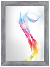 FRAMO Cadre photo Bois Gris essuyé 67x10 cm à 67x150 cm, avec verre acrylique