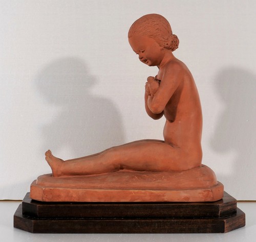 René meynial sculpture terre - rené,
