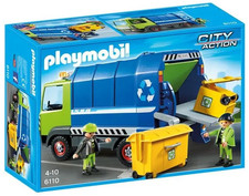 PLAYMOBIL -- 6110 -- CAMION POUBELLE -- BOITE NEUVE SCELLEE