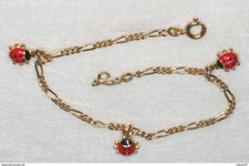 Bracelet Plaqué Or et Email