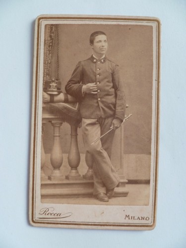 Photo cdv militaire - cdv, italie