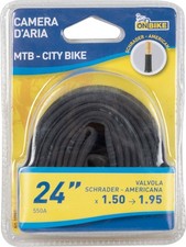 Chambre D’Air 24 " Schrader pour Vtt Et City Bike Adolescente On Bike