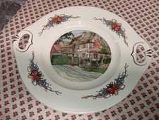 Rare plat à oreilles U&C Obernai Sarreguemines utzschneider 