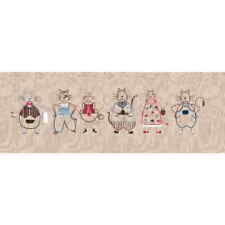 Kit de broderie Freestyle Le Bonheur des Dames "Cat Frieze II", image imprimée, 