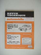 REVUE TECHNIQUE RTA AUSTIN MG METRO-CITROËN LNA 2 cyl-PEUGEOT 504 Ti