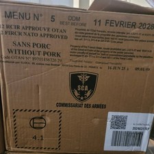 Carton de 12 Ration de Combat