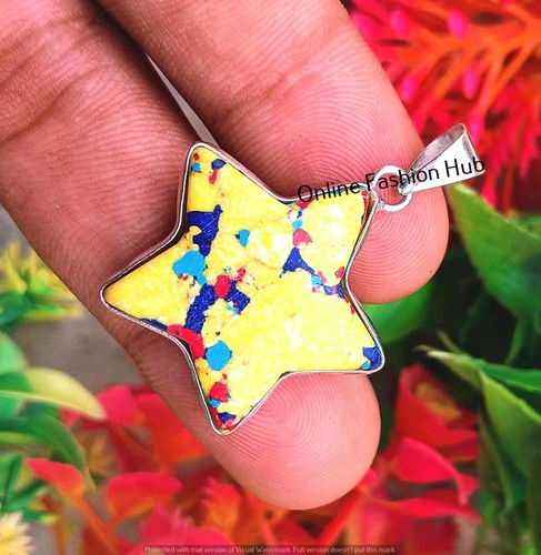 Pendentif étoile jaune