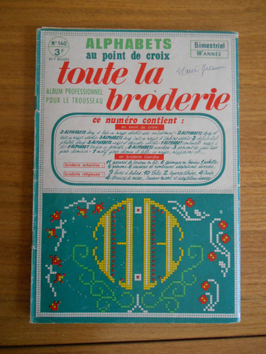 Toute broderie 1967 - toute, la