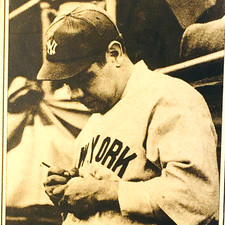 Numéro Asahi Sports du 1er juin 1924 : avec photos de Babe Ruth/Yankees de Ne...