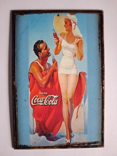 Plaque métal coca cola - métal,